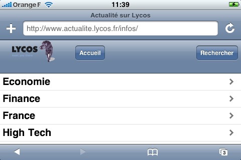 iPhone Lycos