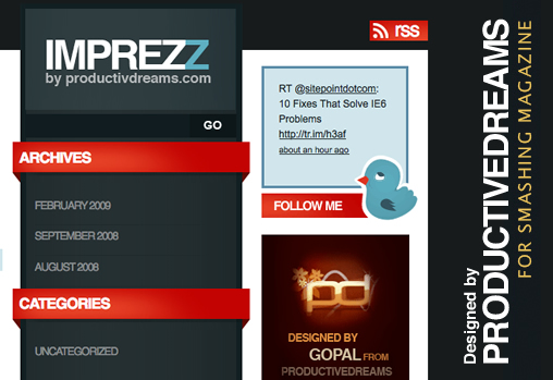 ImpreZZ, theme wordpress gratuit