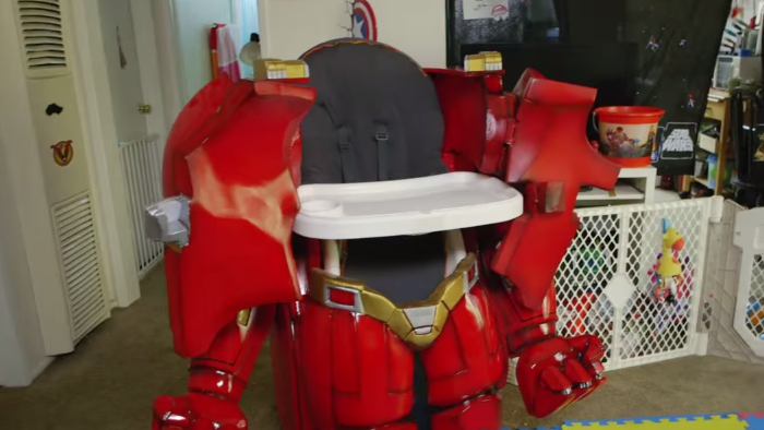 Chaise bébé hulk buster iron man