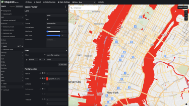 Colorions les cours d'eau de NYC en rouge