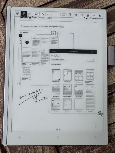 Annotation directement sur le PDF de la Viwoods AIPaper