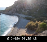 Crète, plage à côté de Moni Preveli